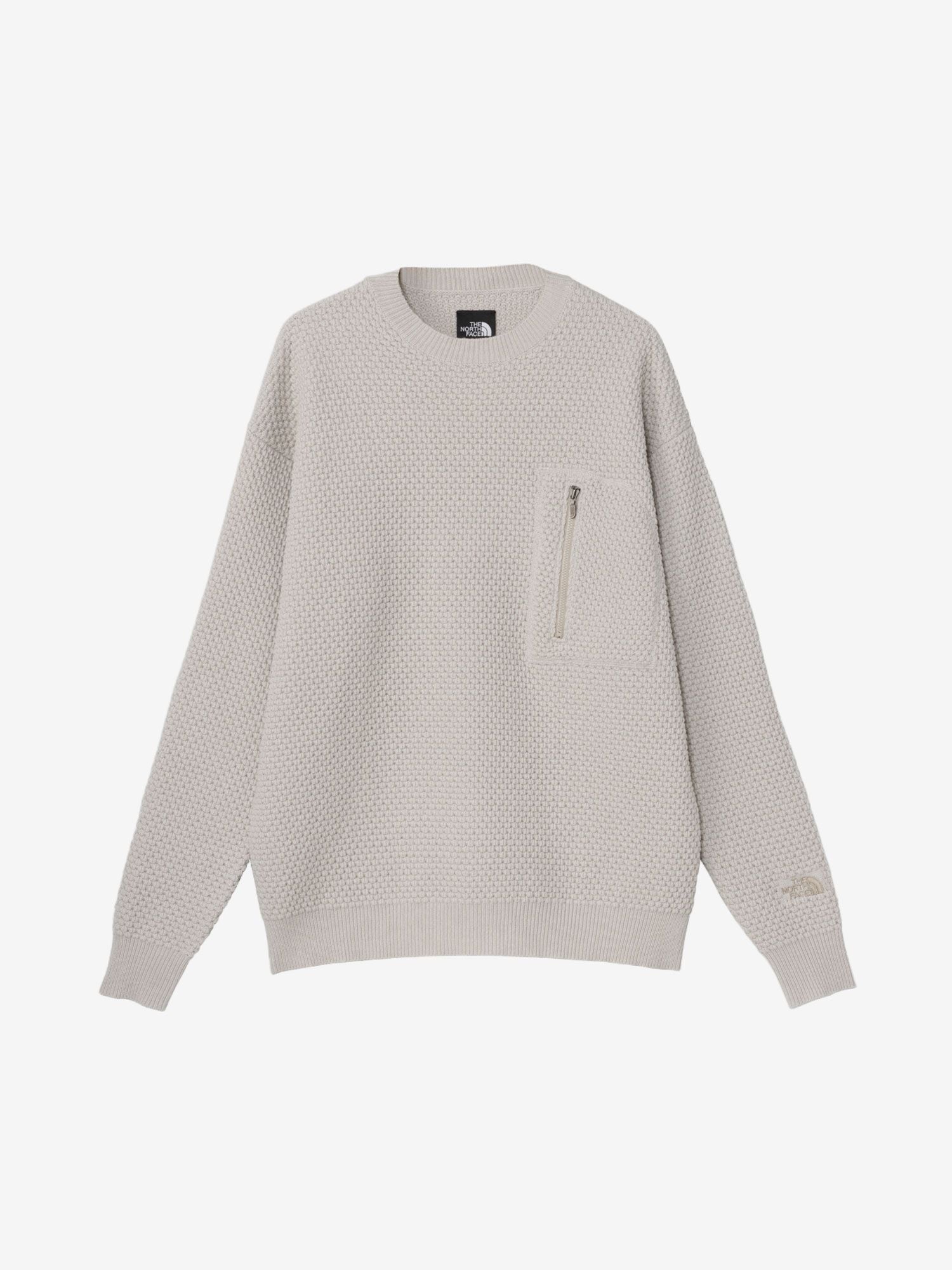 Rock Surface Wool Sweater (Unisex) - Fossil Ivory