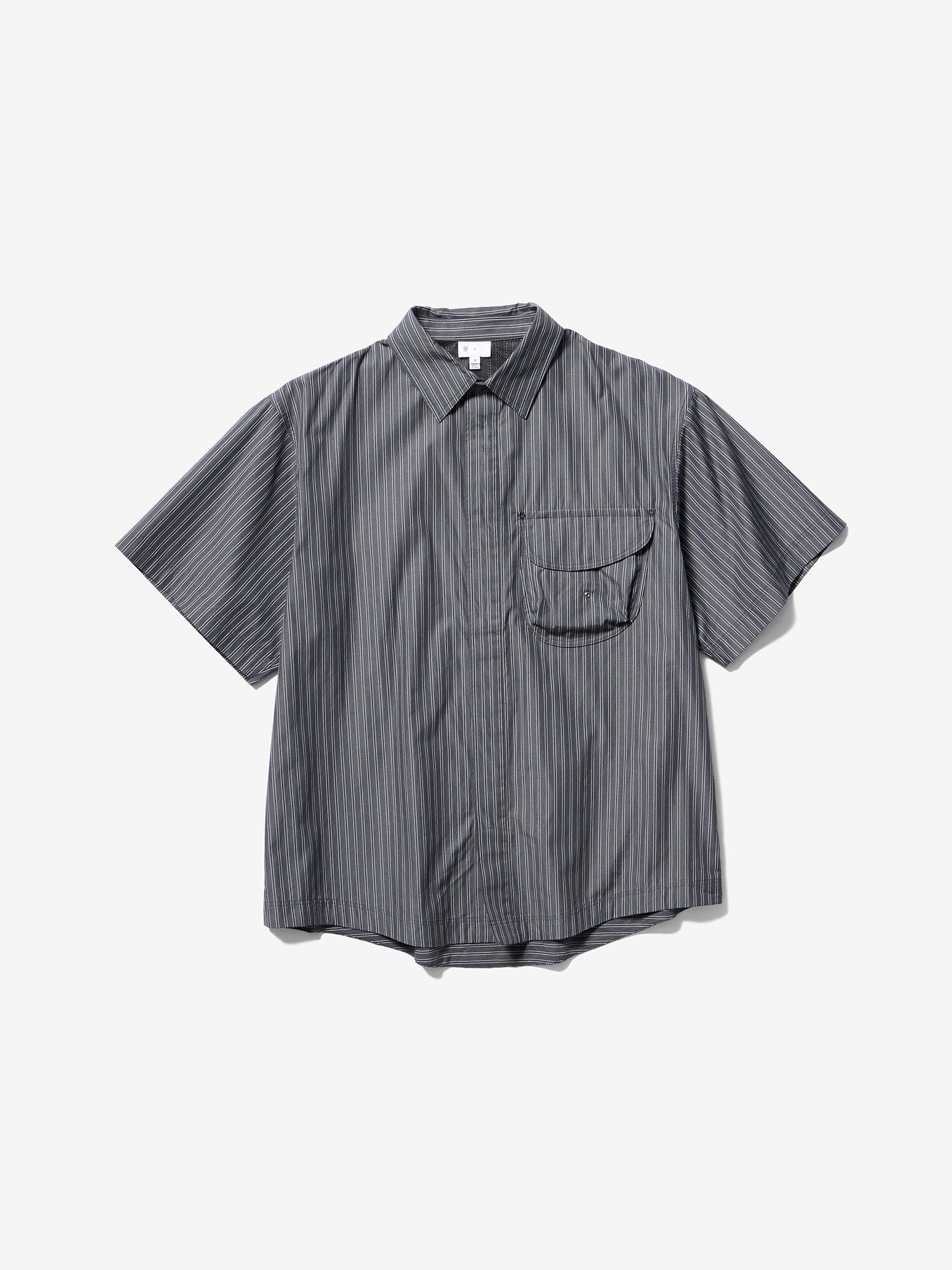 Goldwin 0 Retro Reflective Short Sleeve Shirt (Unisex) - Deep Charcoal