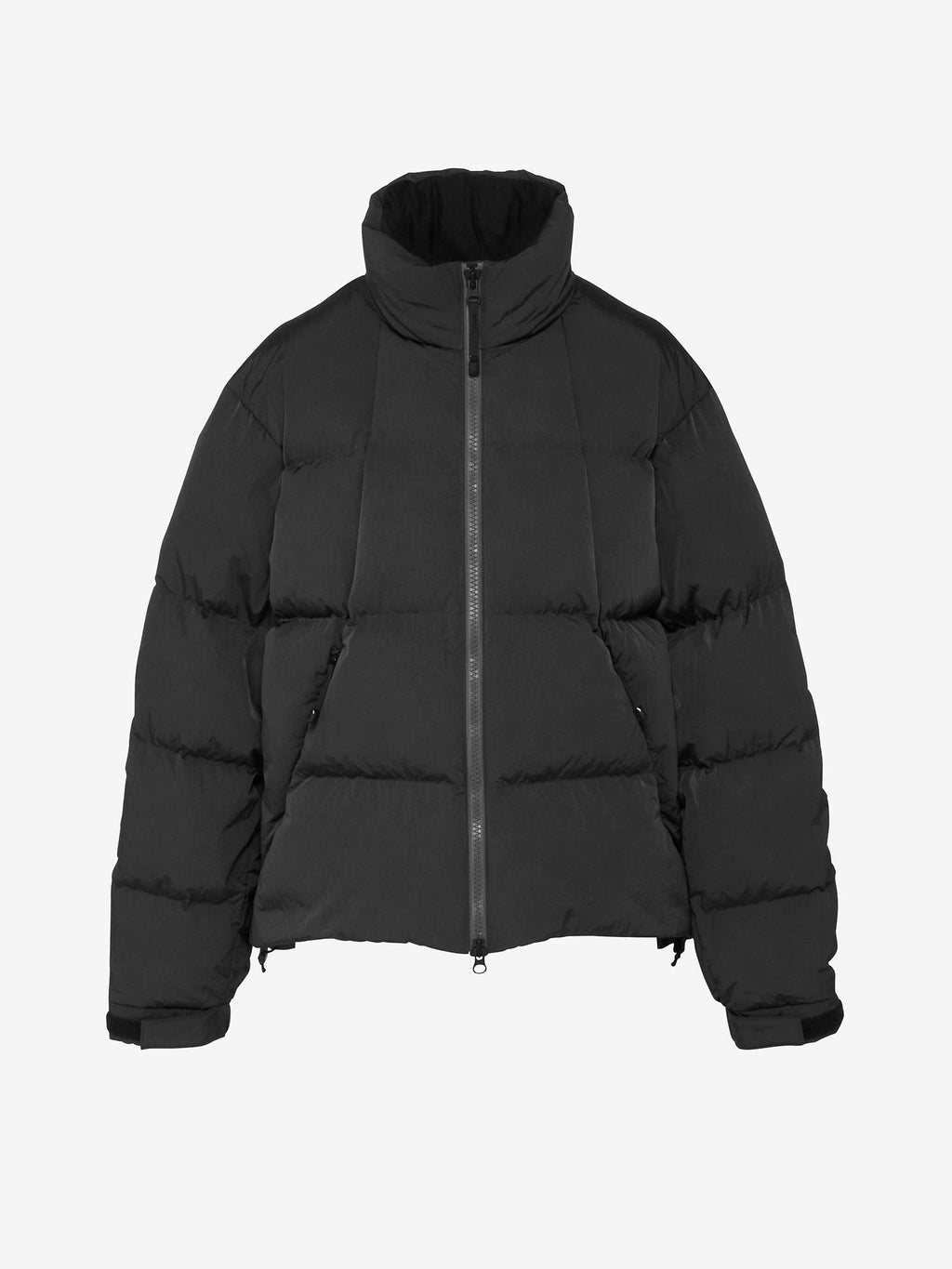 Dope Dyed Ripple Nylon Down Jacket (Ladies) - Deep Charcoal
