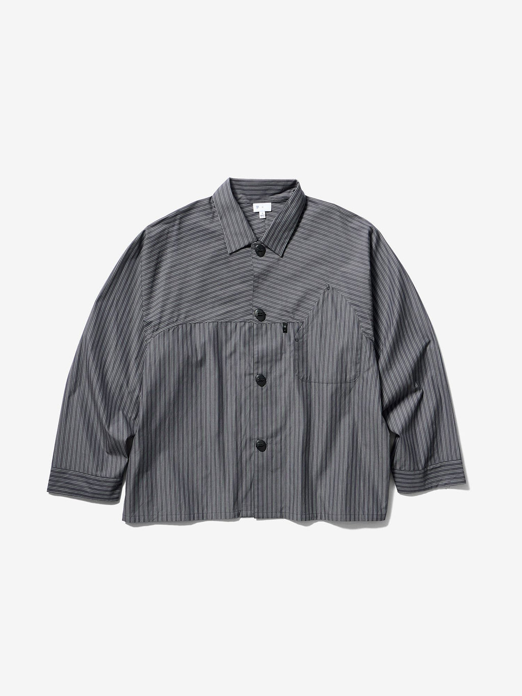 Goldwin 0 Retro Reflective Striped Shirt (Unisex) - Deep Charcoal