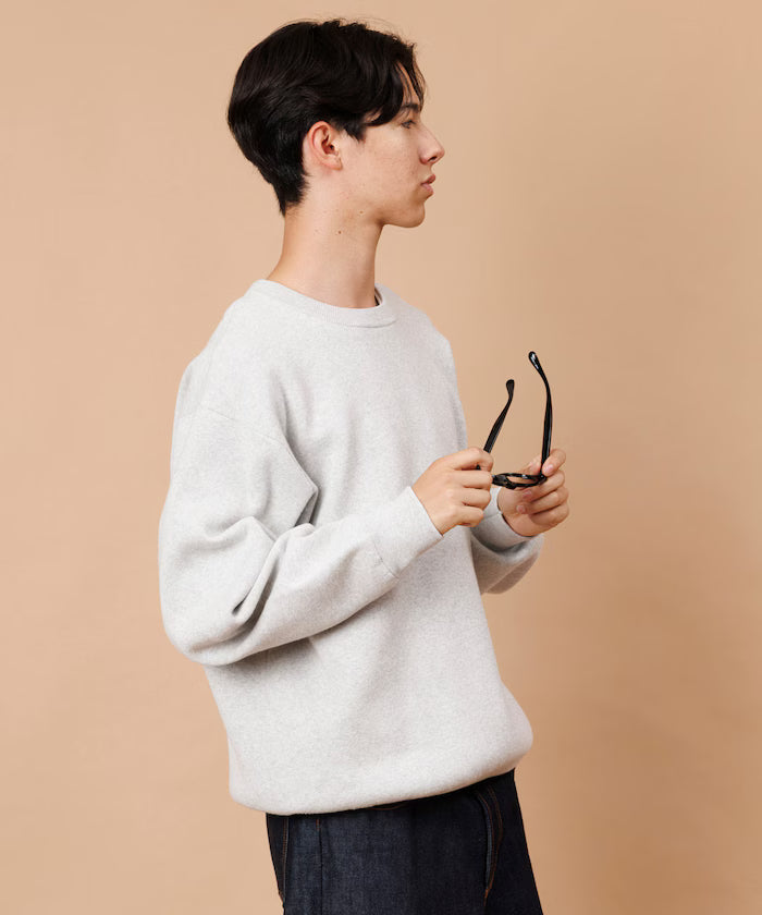 Sweat-like Crew Neck Knit