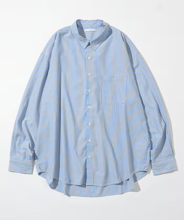 <New Color Added> Relaxed Fit Broad Shirt / Regular Collar / Long Sleeve