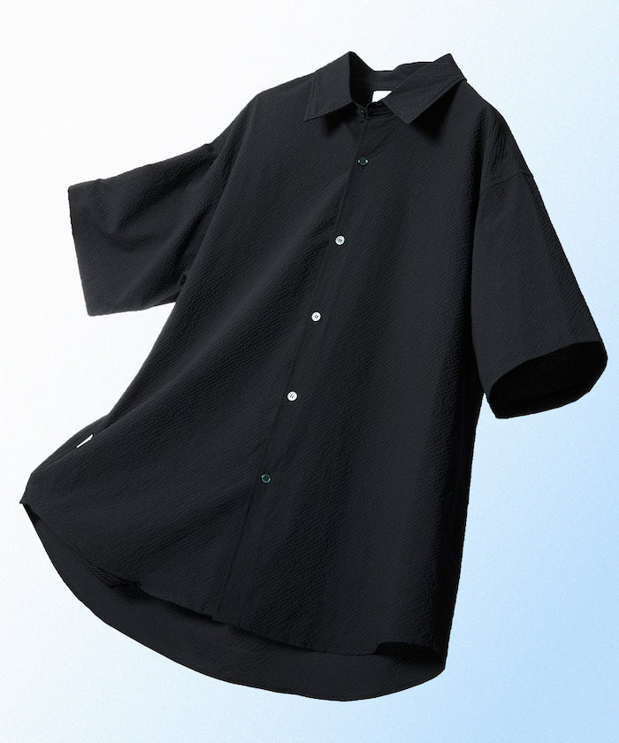 AiRide/AiRide Relax Fit Short Sleeve Seersucker Shirt/Pocketable/Quick Dry/UV Cut [Limited Edition]
