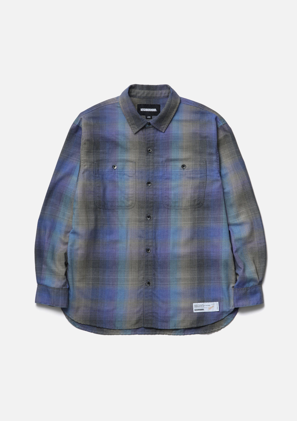 Hombre Check Shirt Ls - PURPLE