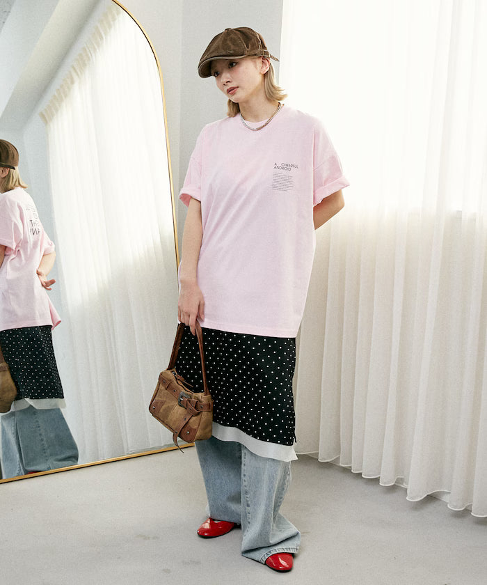 LOVE POP STUDIO CHEERFUL Typography T-Shirt Limited Edition