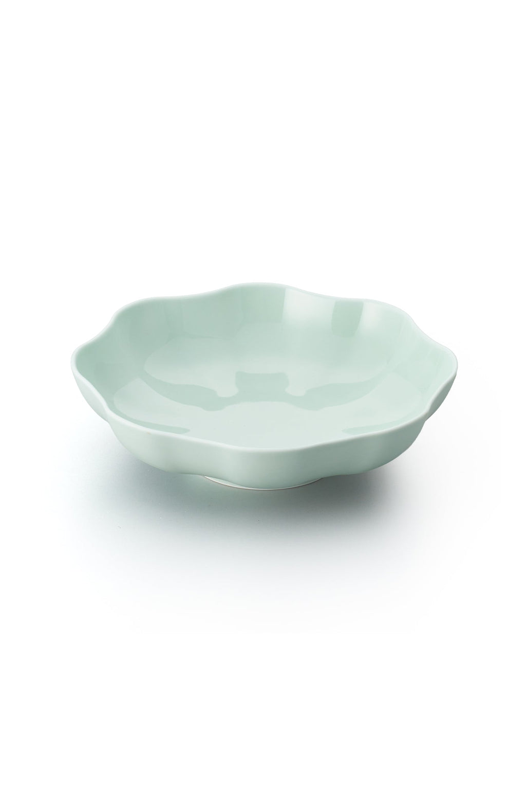 PORCELAIN POTTERY BOWL LARGE - CLEARLY AQUA