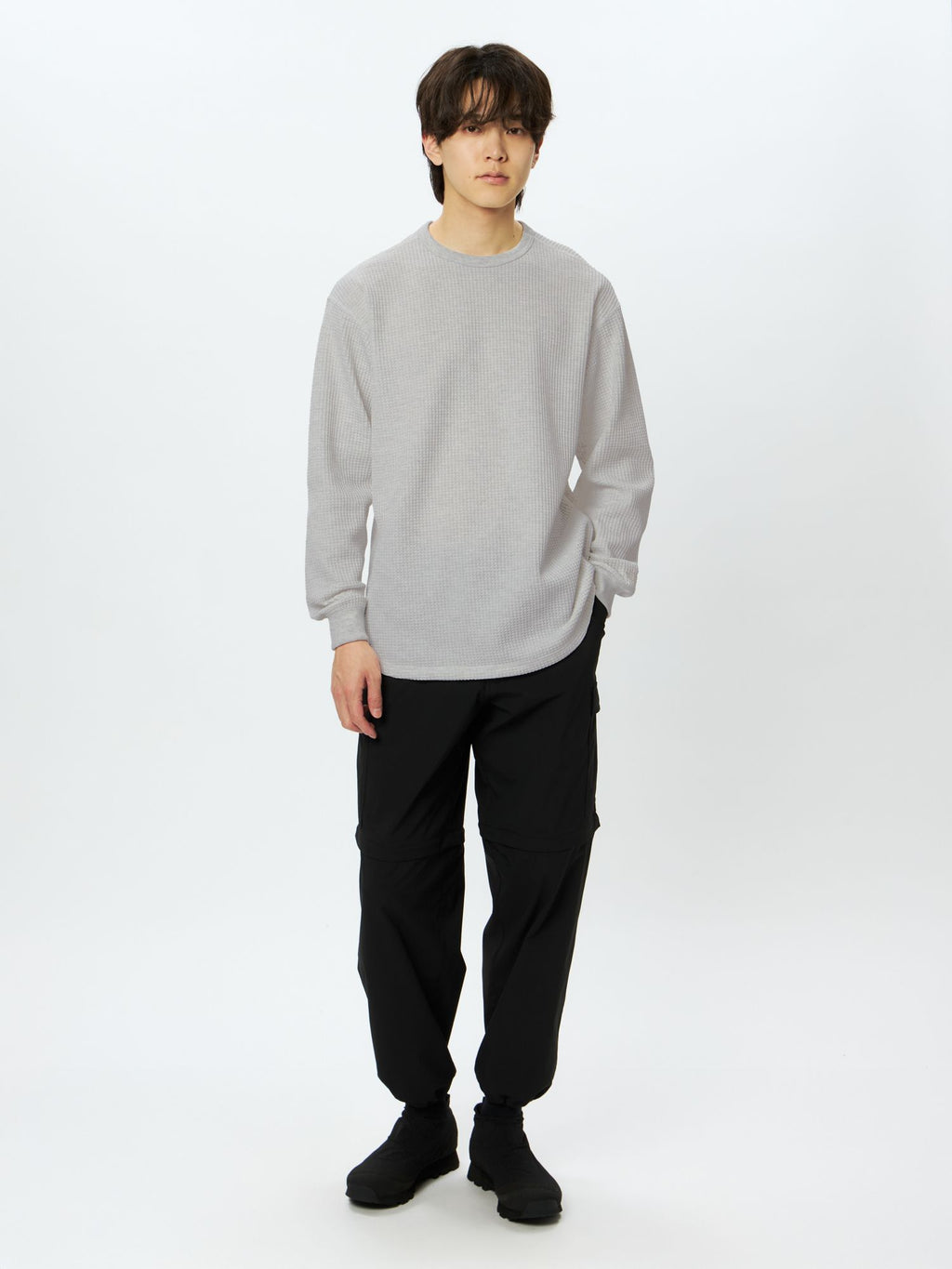 Long Sleeve Warm Waffle Crew (Unisex)