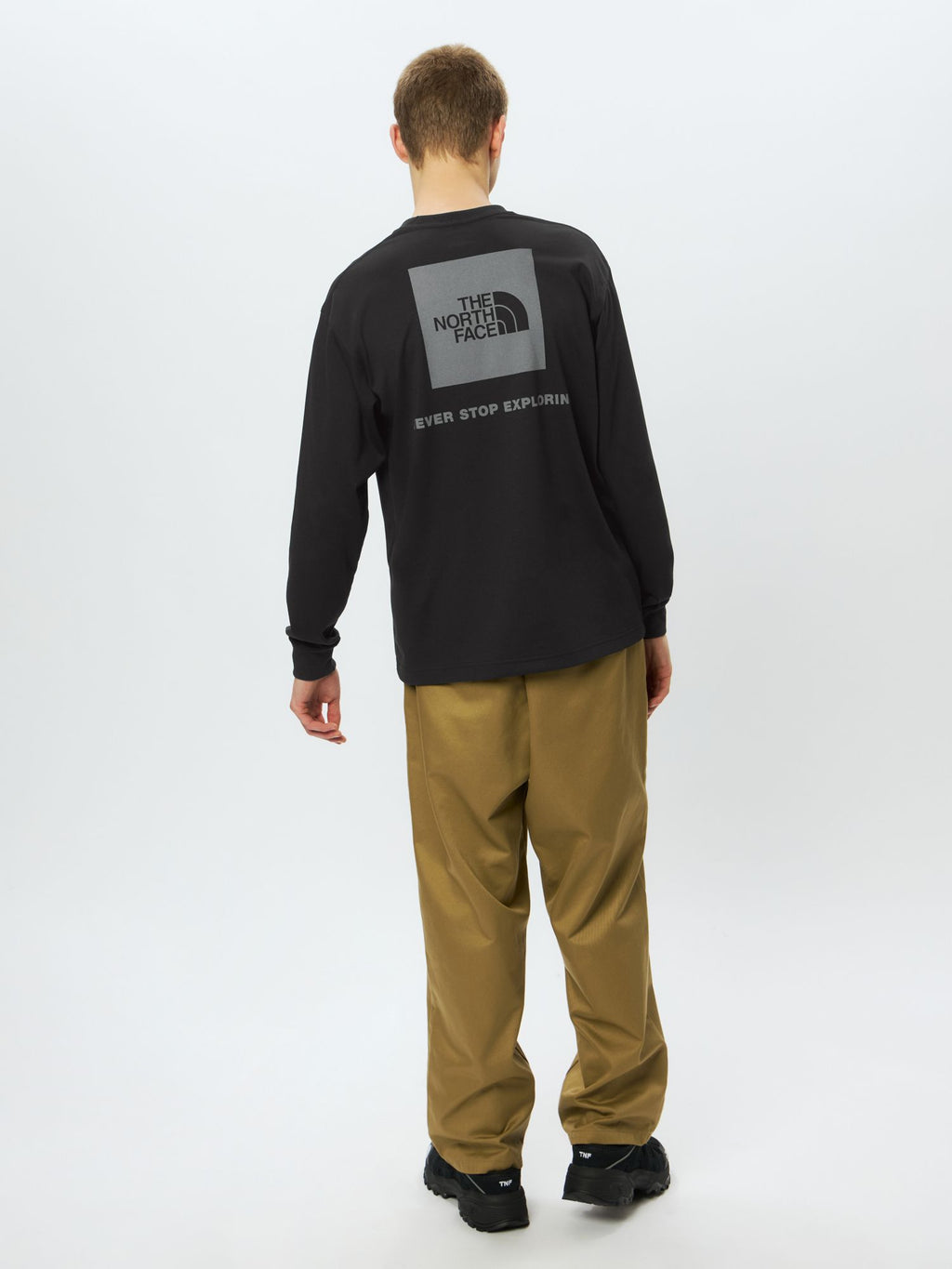 Long Sleeve Back Square Logo Tee (Men)