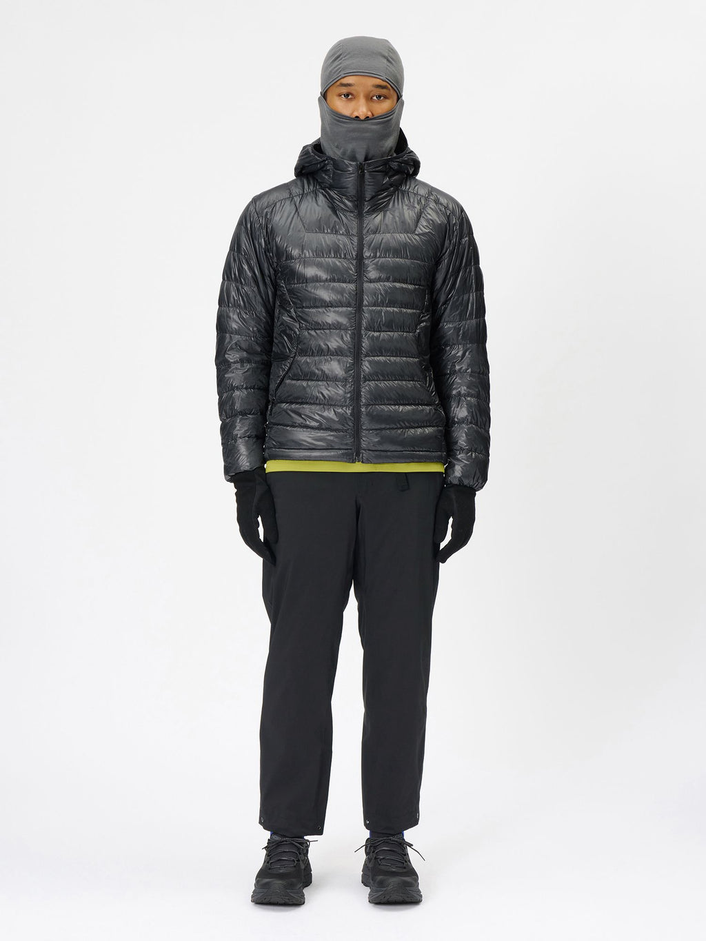 1000 Fill Power Spattering Hooded Down Jacket (Unisex)