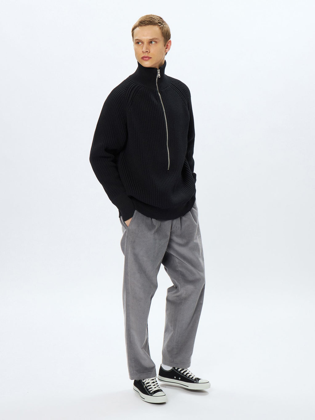 Karaminza/ Low Gauge Half Zip (Unisex)