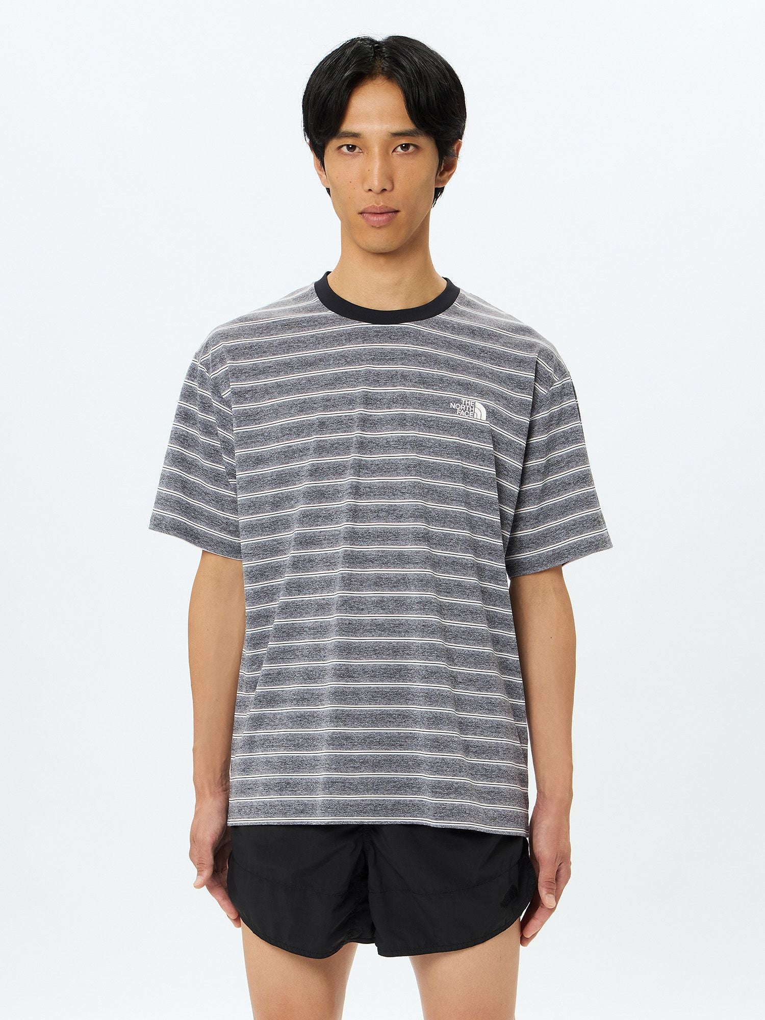 Short Sleeve Free Run Border Crew (Unisex)