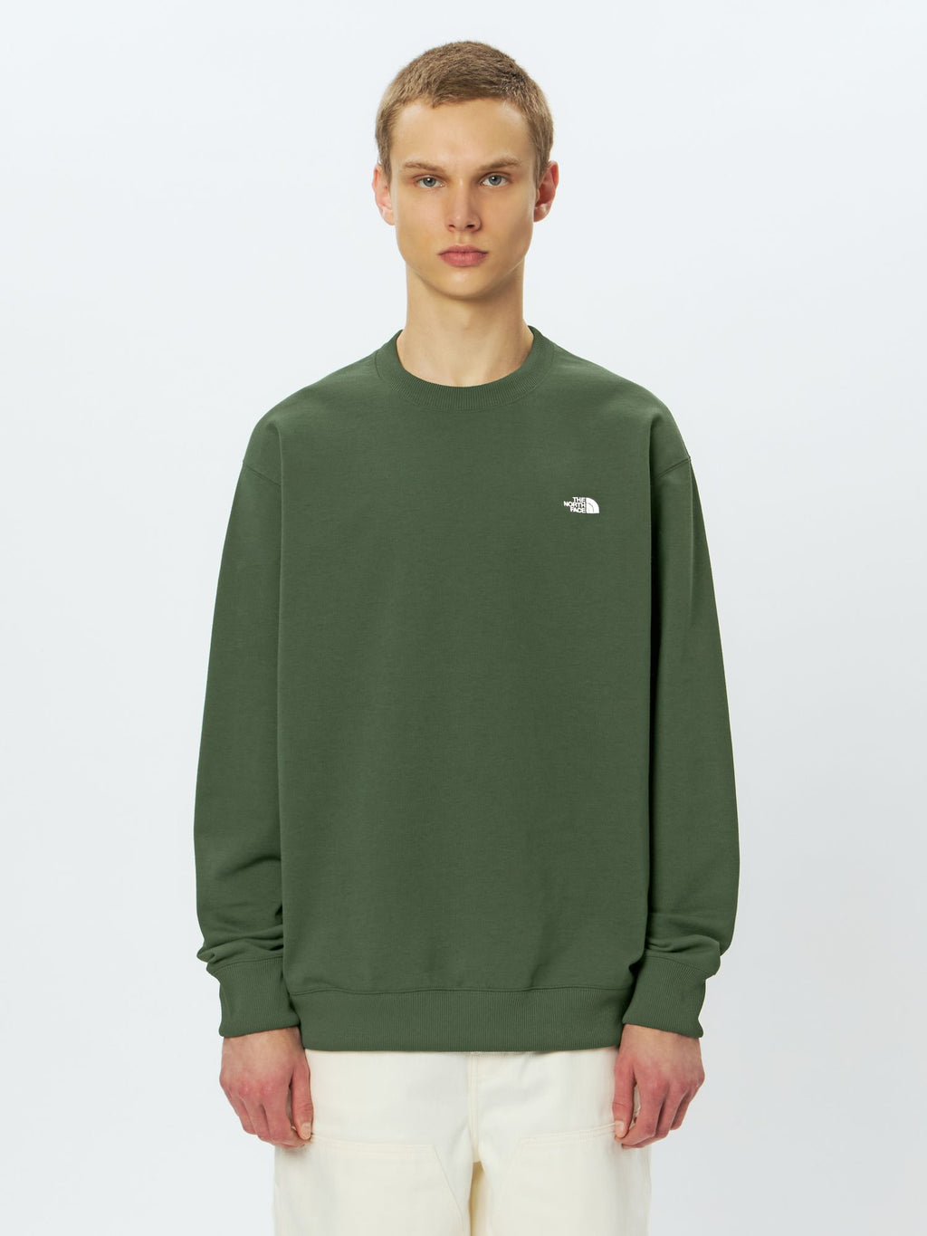 Small Logo Heather Sweat Crew (Unisex)