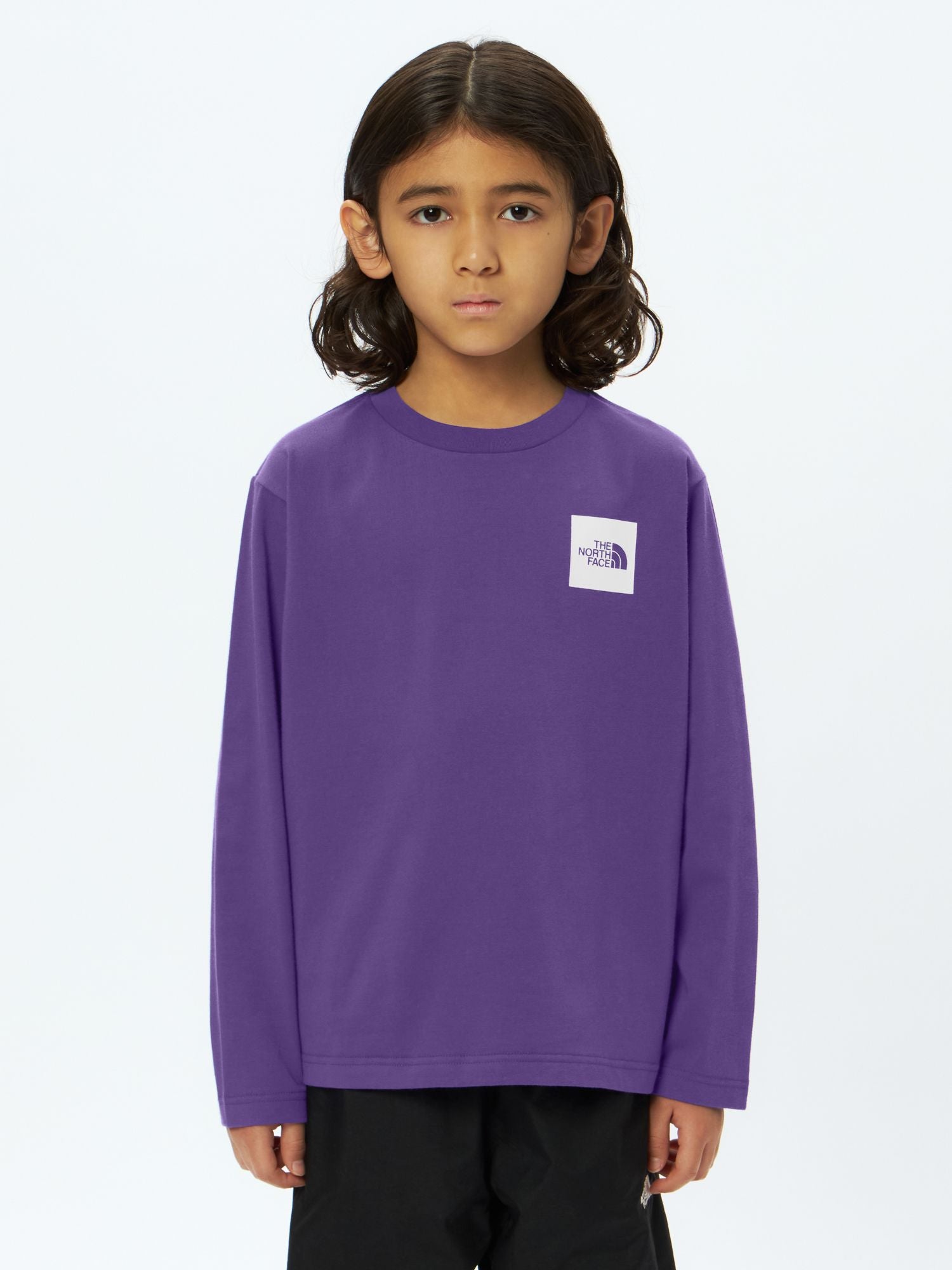 Long Sleeve Small Square Logo Tee (Kids)