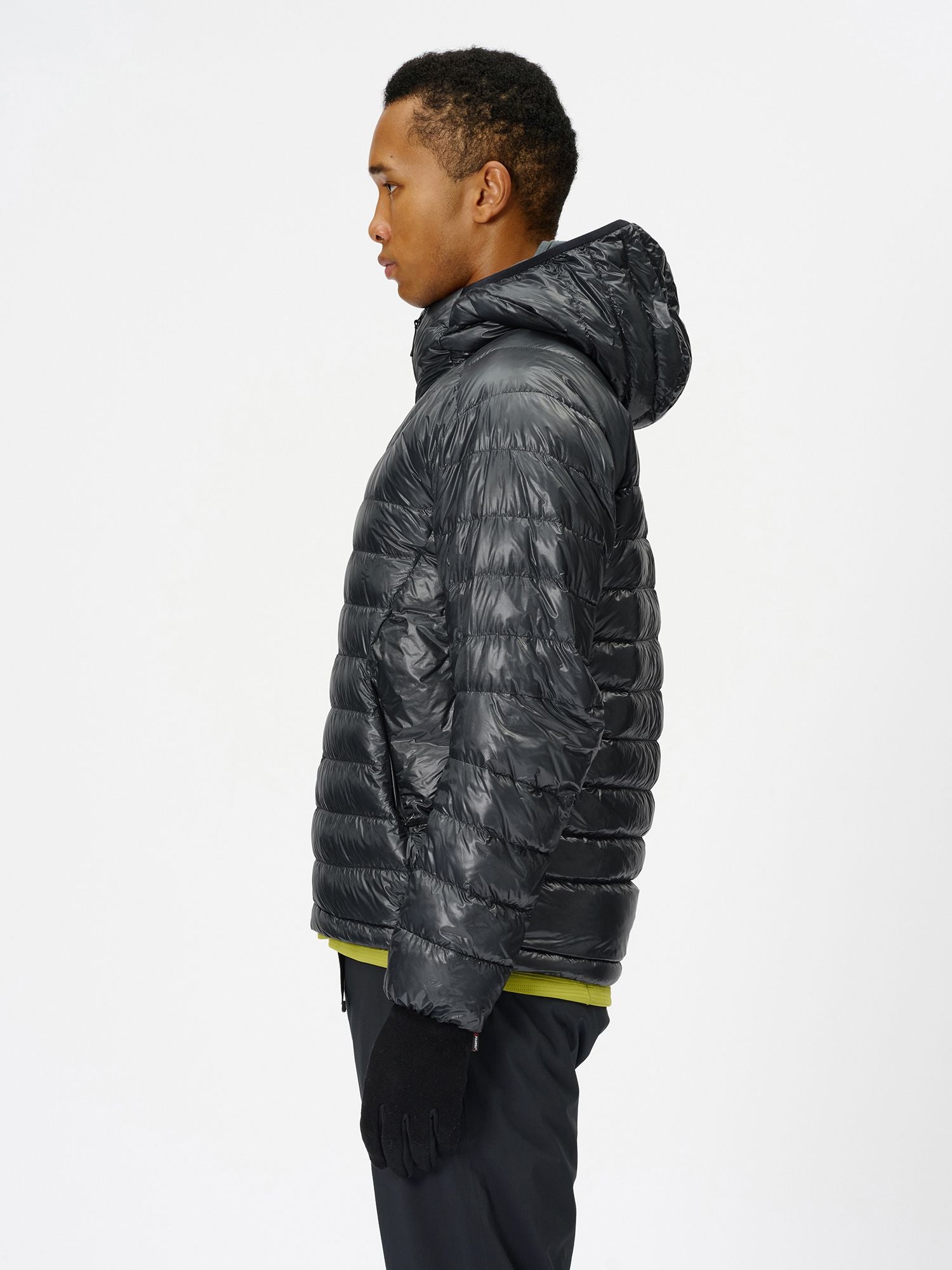1000 Fill Power Spattering Hooded Down Jacket (Unisex)