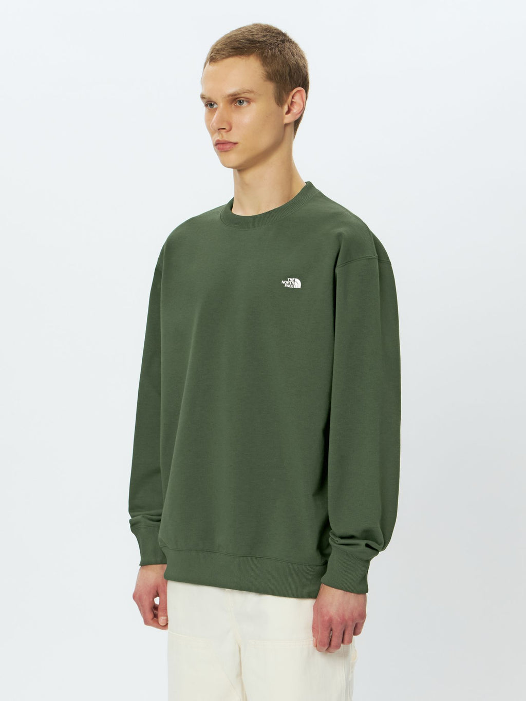 Small Logo Heather Sweat Crew (Unisex)