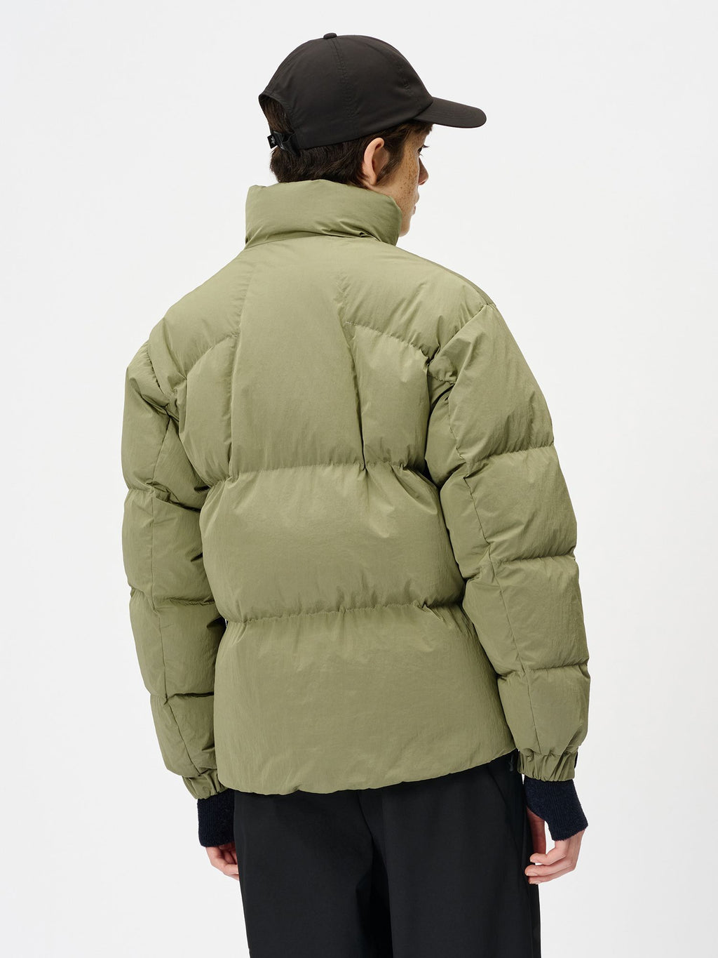 Dope Dyed Ripple Nylon Down Jacket (Ladies)