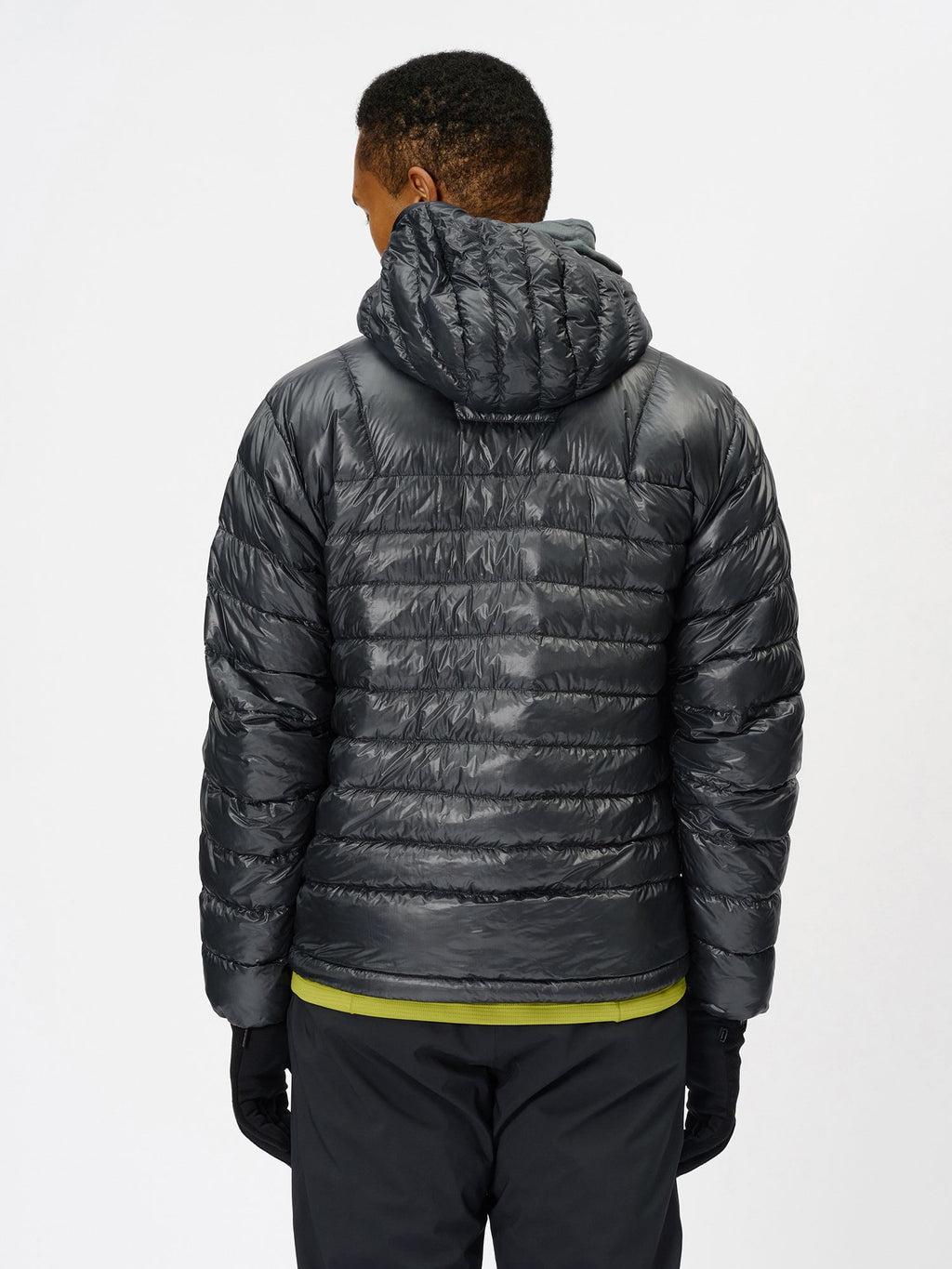 1000 Fill Power Spattering Hooded Down Jacket (Unisex)