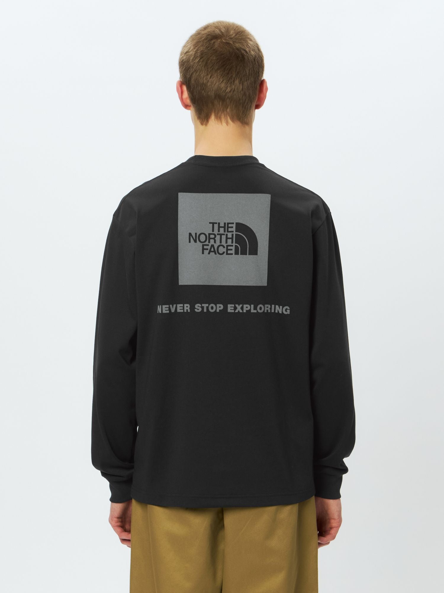 Long Sleeve Back Square Logo Tee (Men)