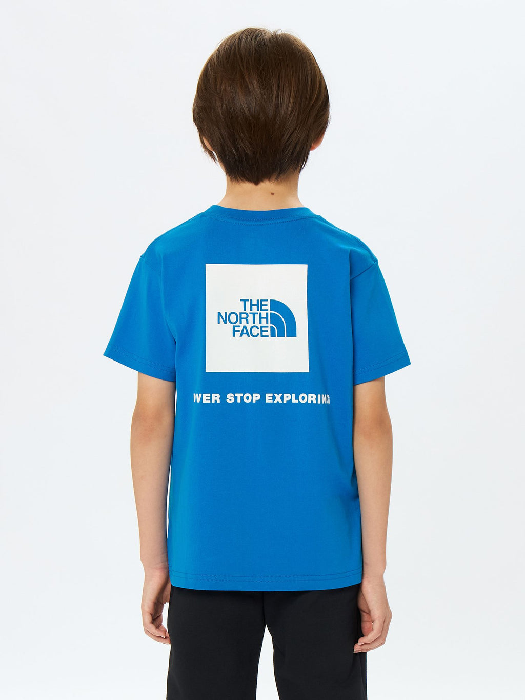 Short Sleeve Back Square Logo Tee (Kids)