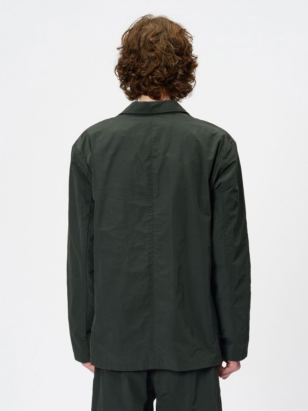 Relaxed Nylon Two-Button Jacket (Unisex)
