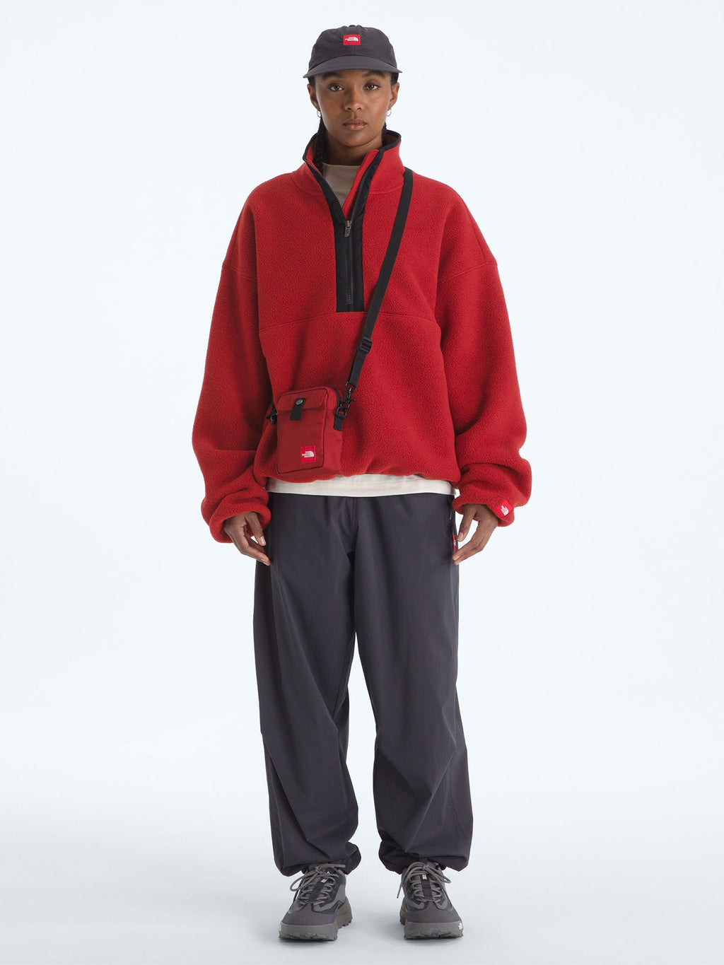 Red Box 1/2 Zip Fleece (Unisex)