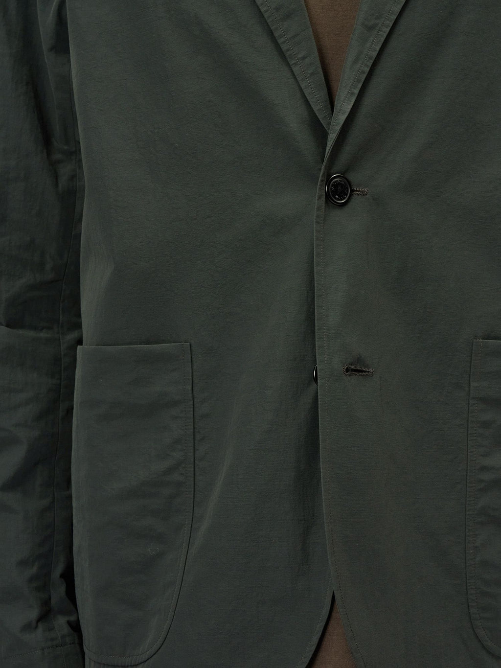 Relaxed Nylon Two-Button Jacket (Unisex)