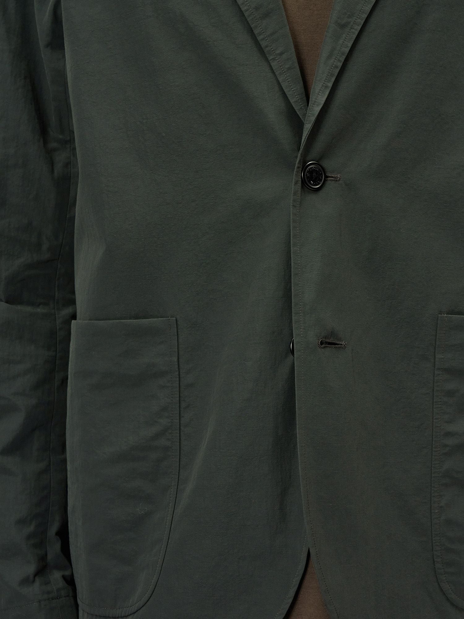 Relaxed Nylon Two-Button Jacket (Unisex)