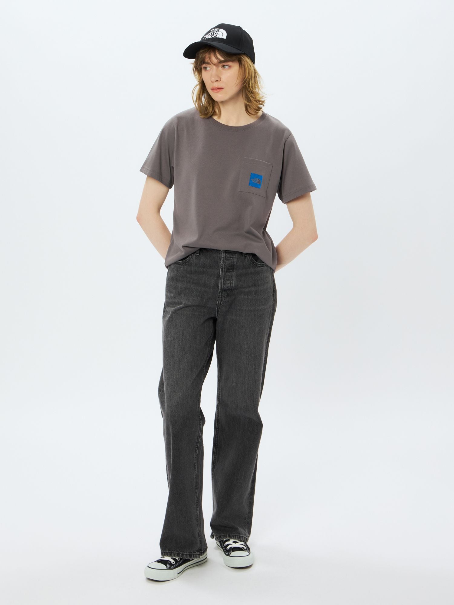 Short Sleeve Square Logo Pocket Tee (Women's)