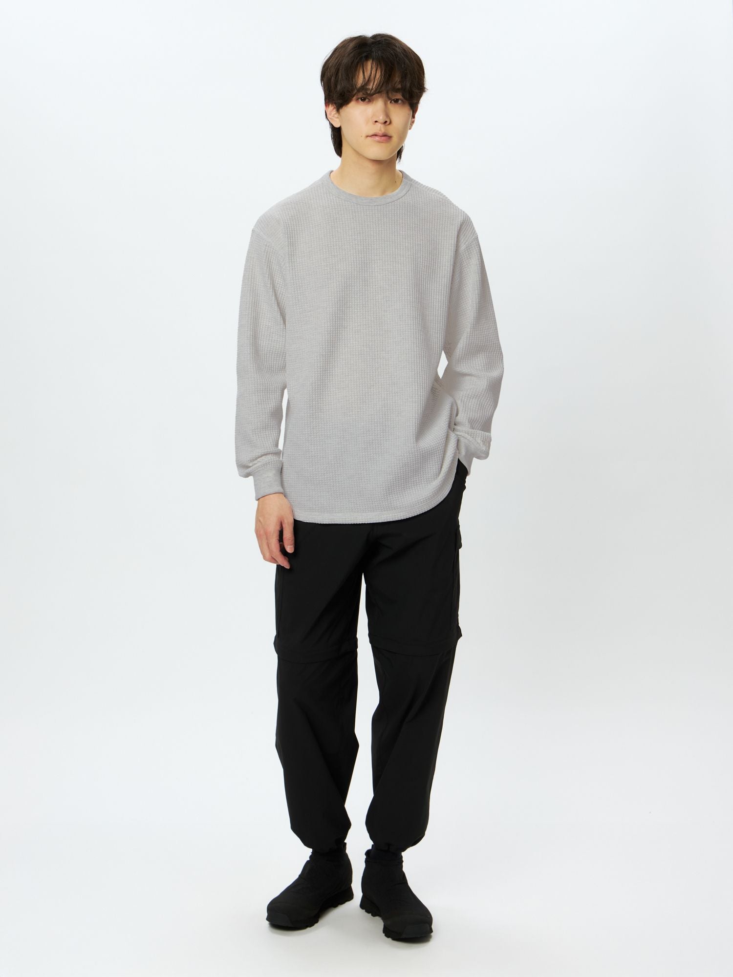 Long Sleeve Warm Waffle Crew (Unisex)