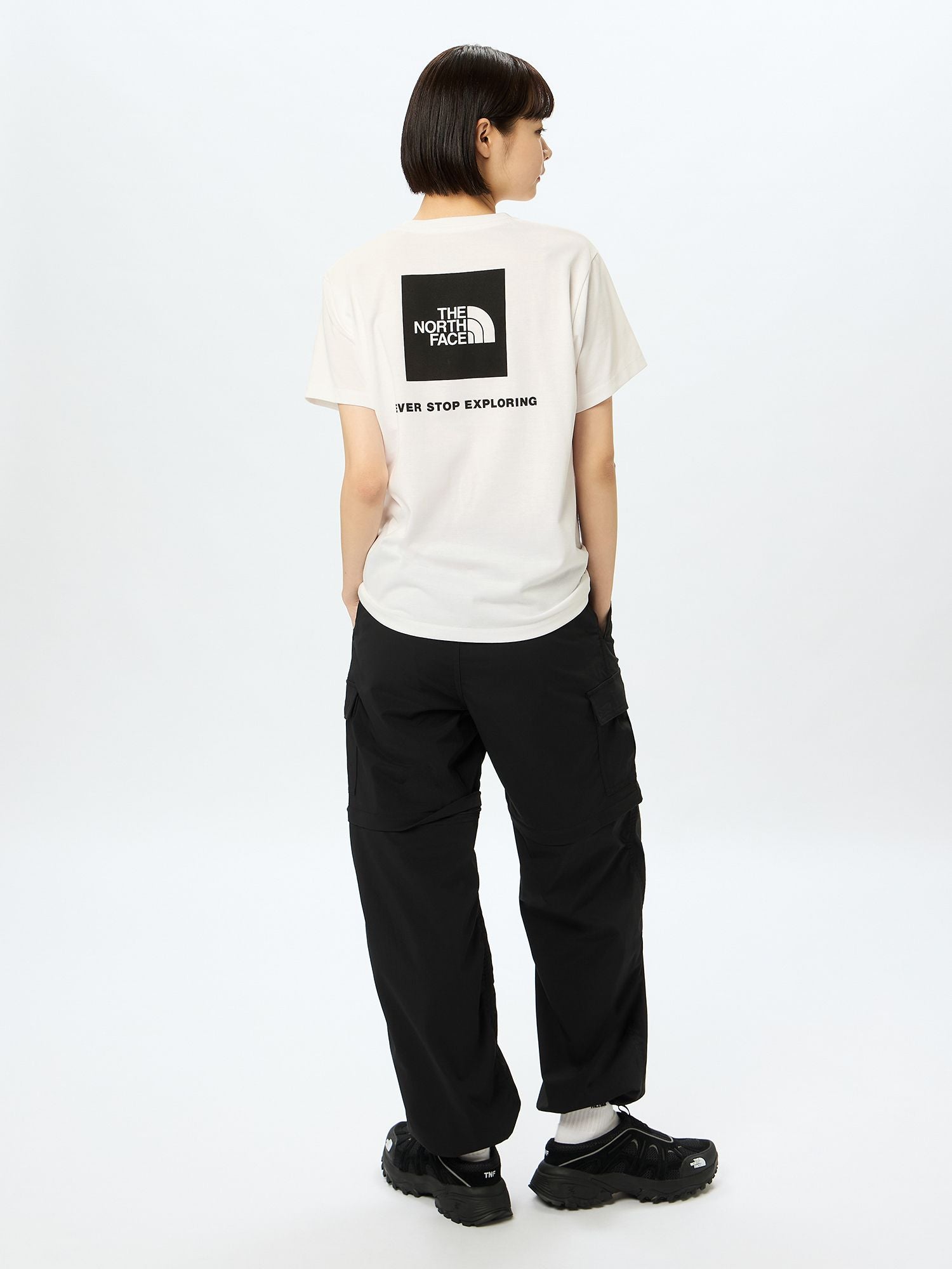 Short Sleeve Back Square Logo Tee (Women's)