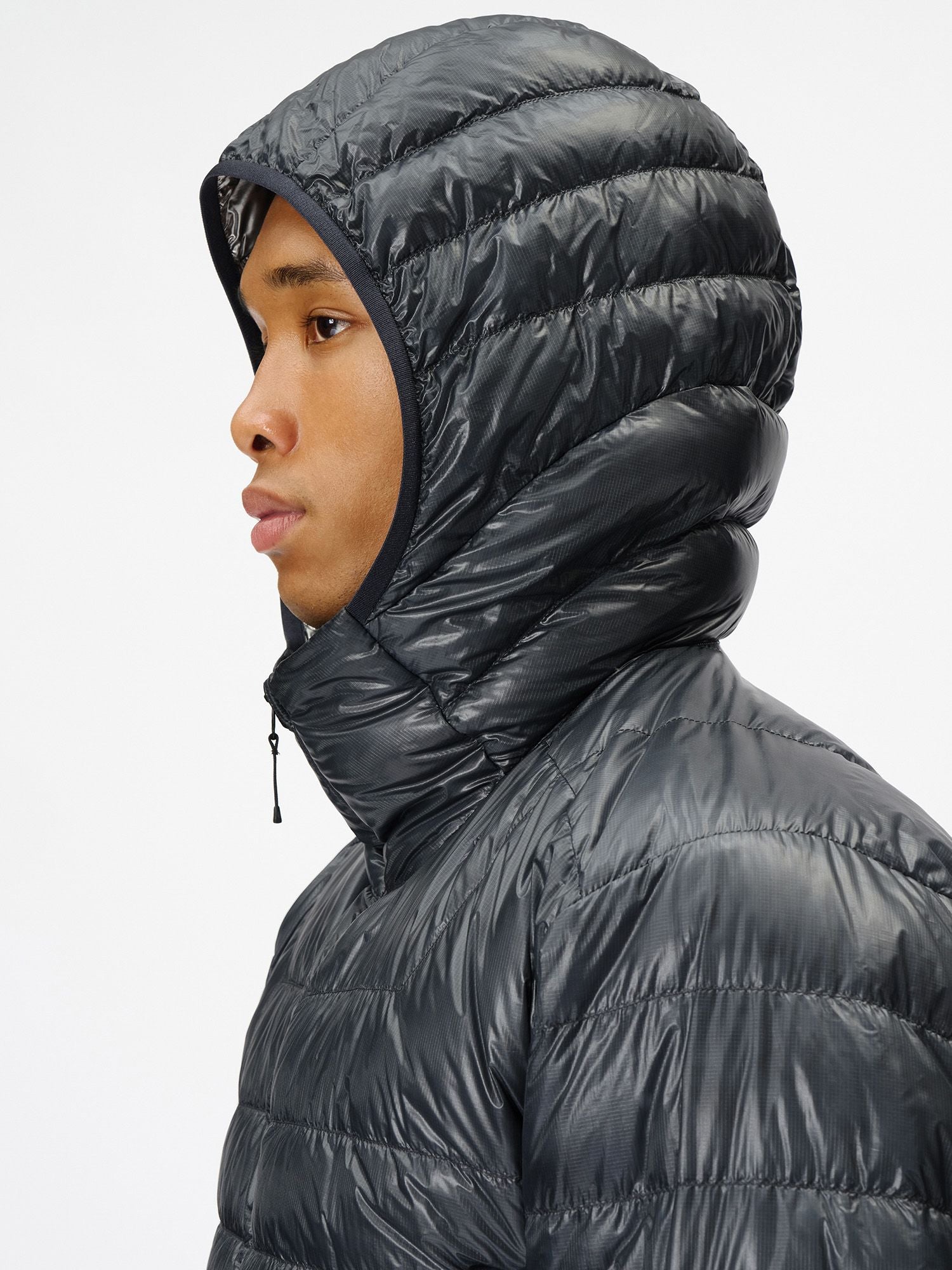 1000 Fill Power Spattering Hooded Down Jacket (Unisex)