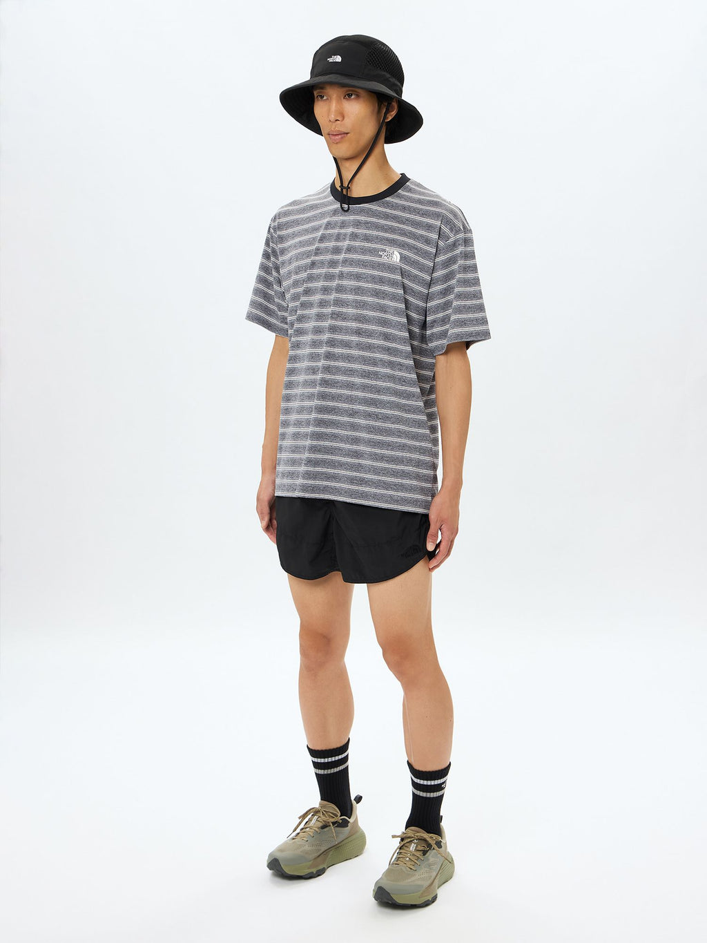 Short Sleeve Free Run Border Crew (Unisex)