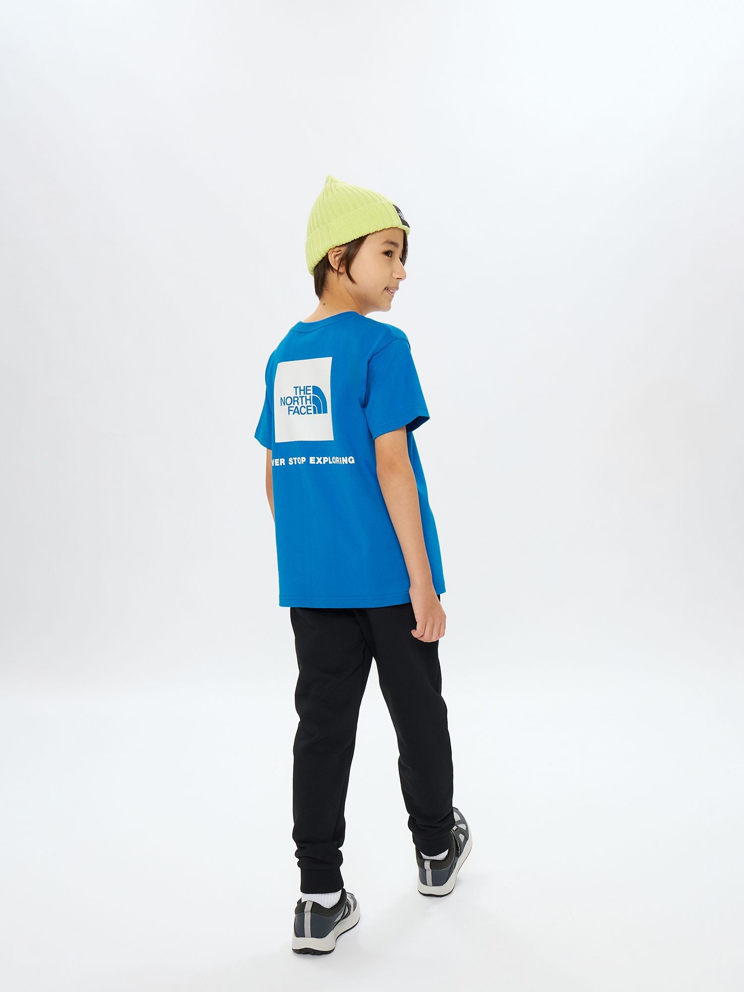 Short Sleeve Back Square Logo Tee (Kids)