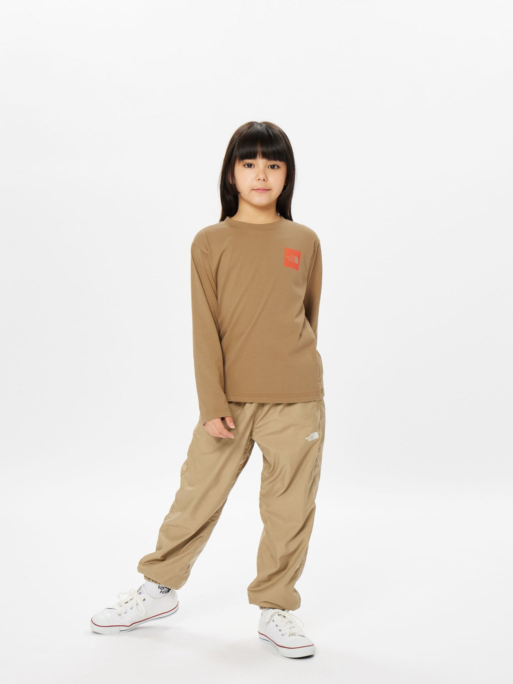 Long Sleeve Small Square Logo Tee (Kids)
