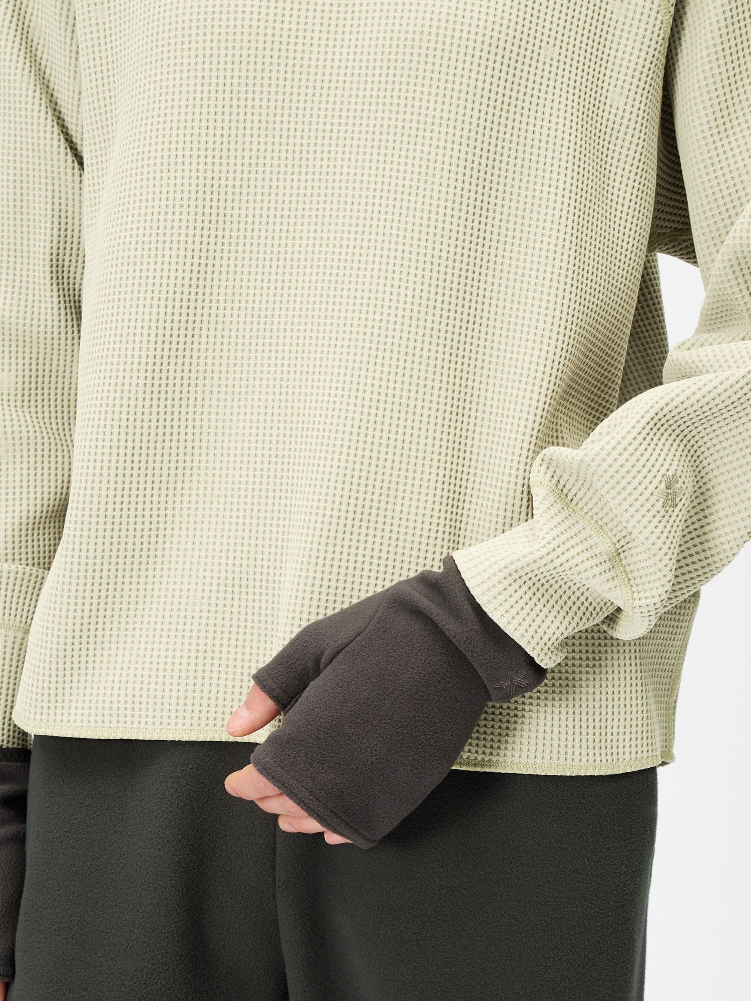 Waffle Light Mock Neck Long Sleeve T-shirt (Women's)