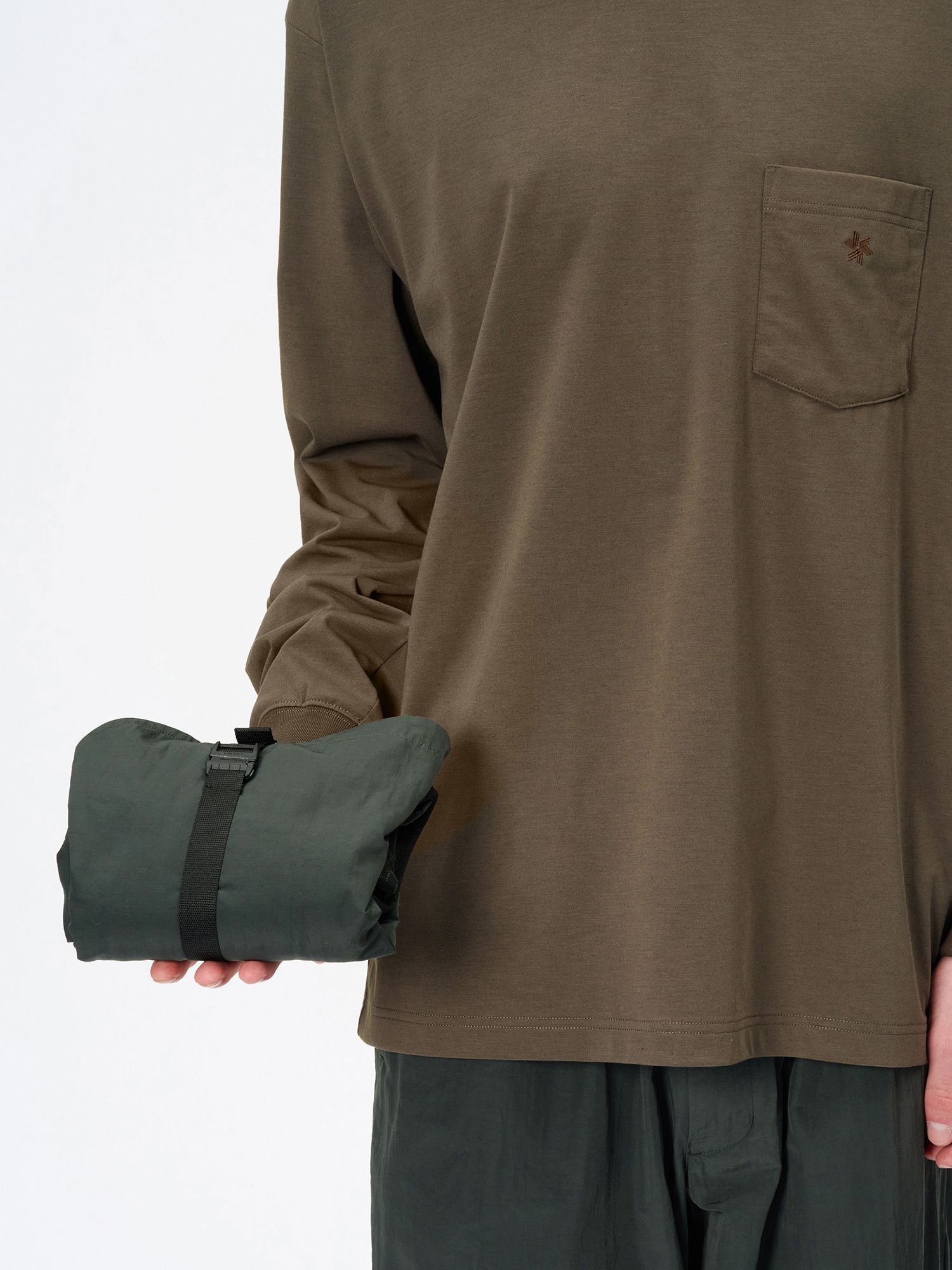 Relaxed Nylon Two-Button Jacket (Unisex)