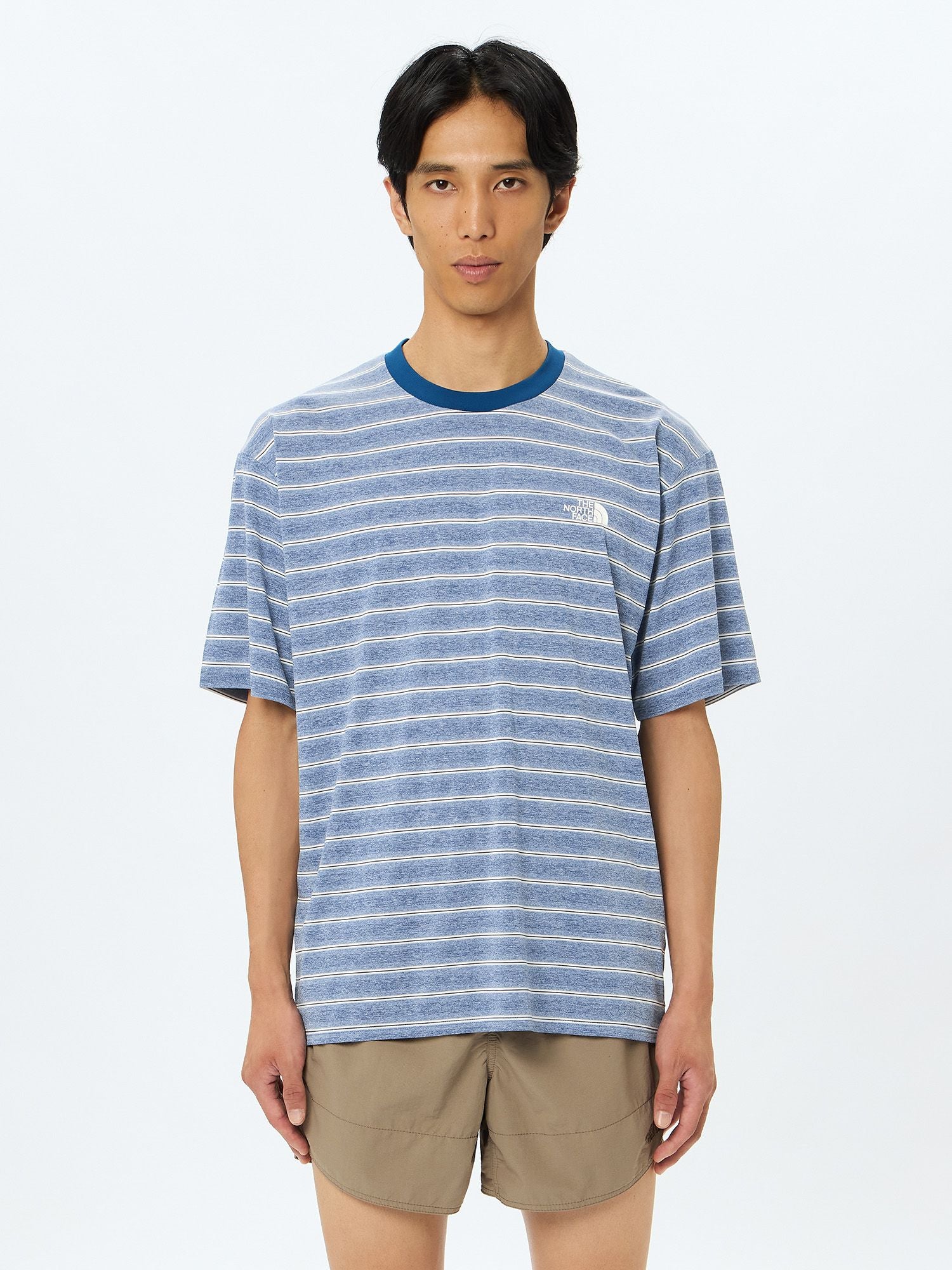 Short Sleeve Free Run Border Crew (Unisex)