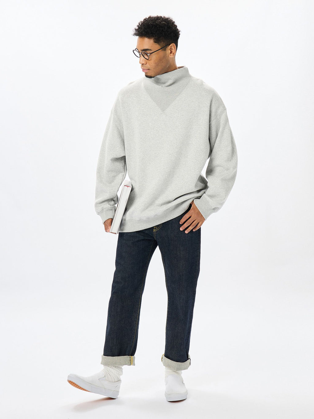 Baritone / Heavy Warm Sweat Mock Neck (Unisex)