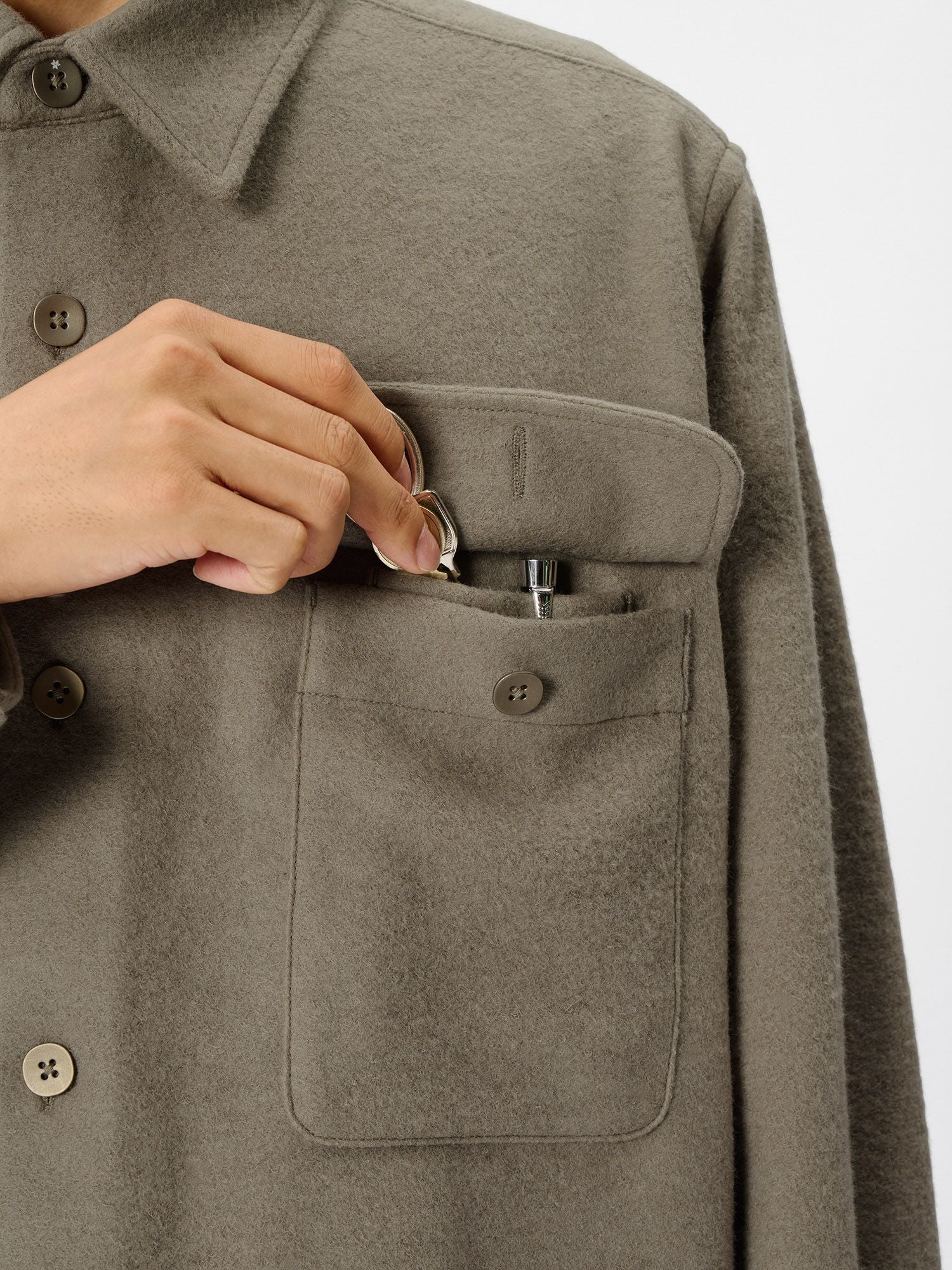 Wool Jersey Coptis Shirt (Unisex)