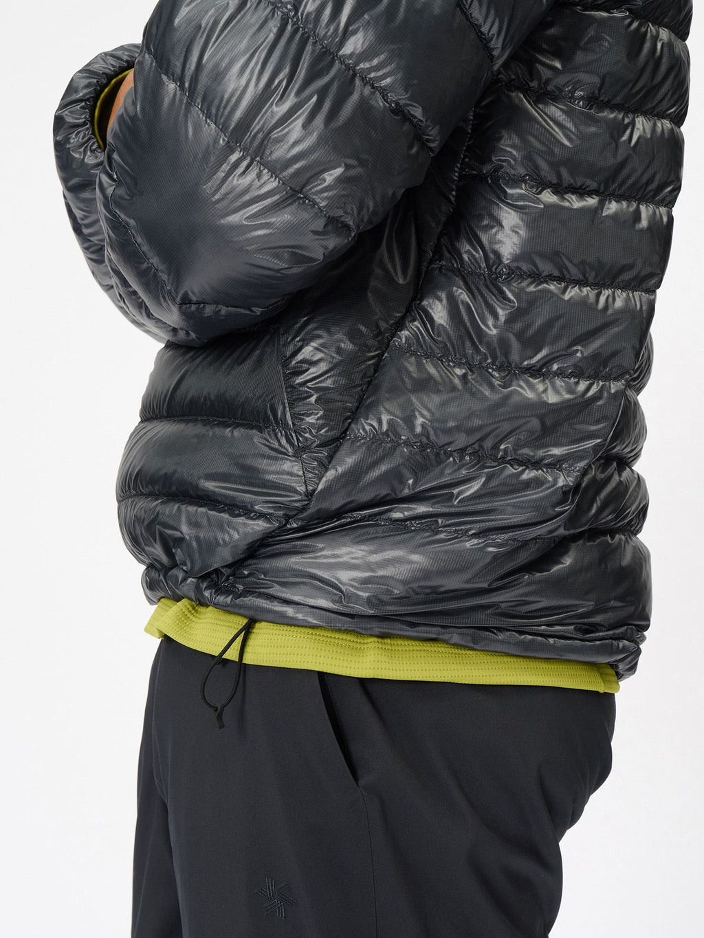 1000 Fill Power Spattering Hooded Down Jacket (Unisex)