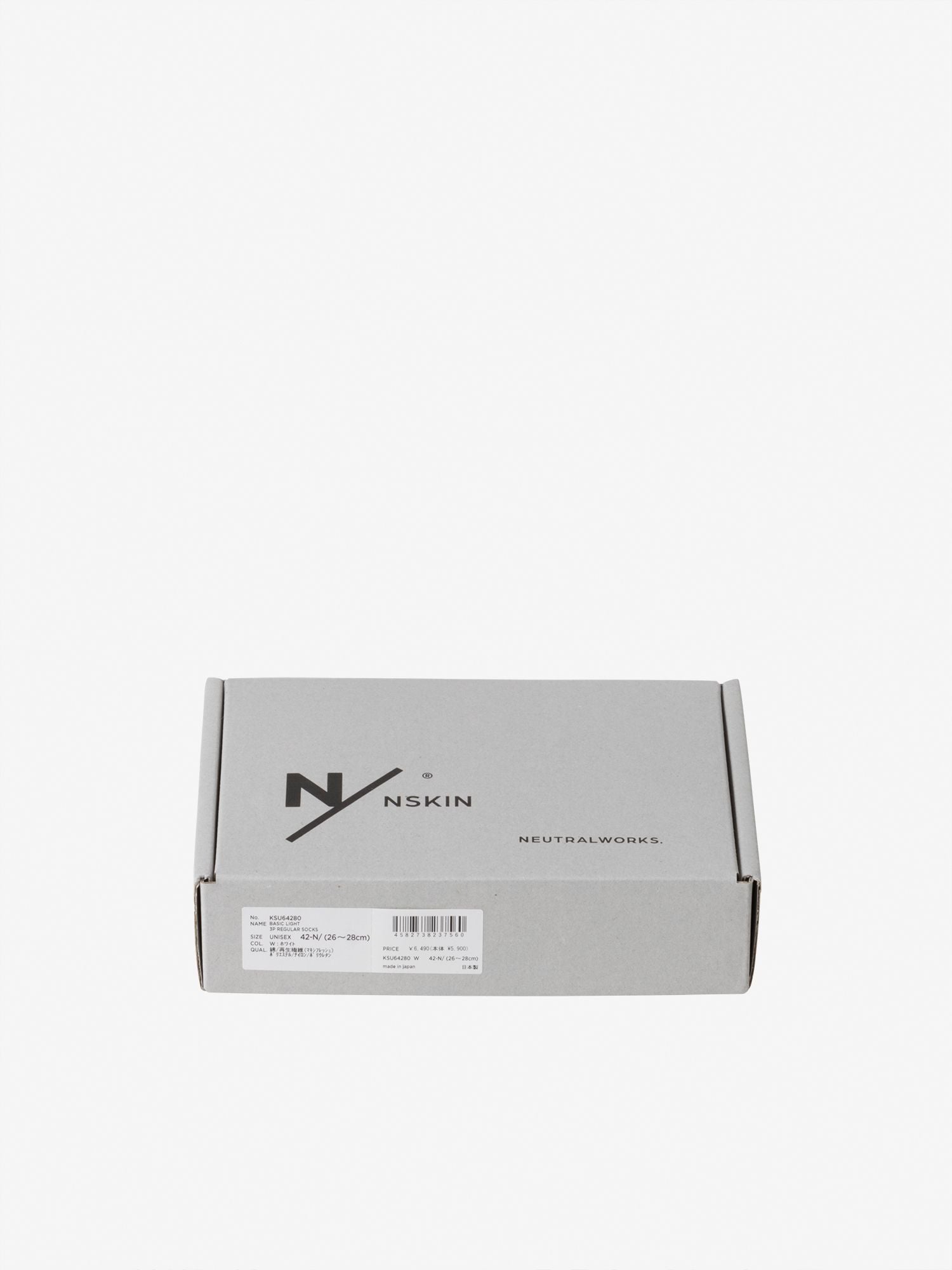 Basic Light Three Piece Regular Socks (Unisex)