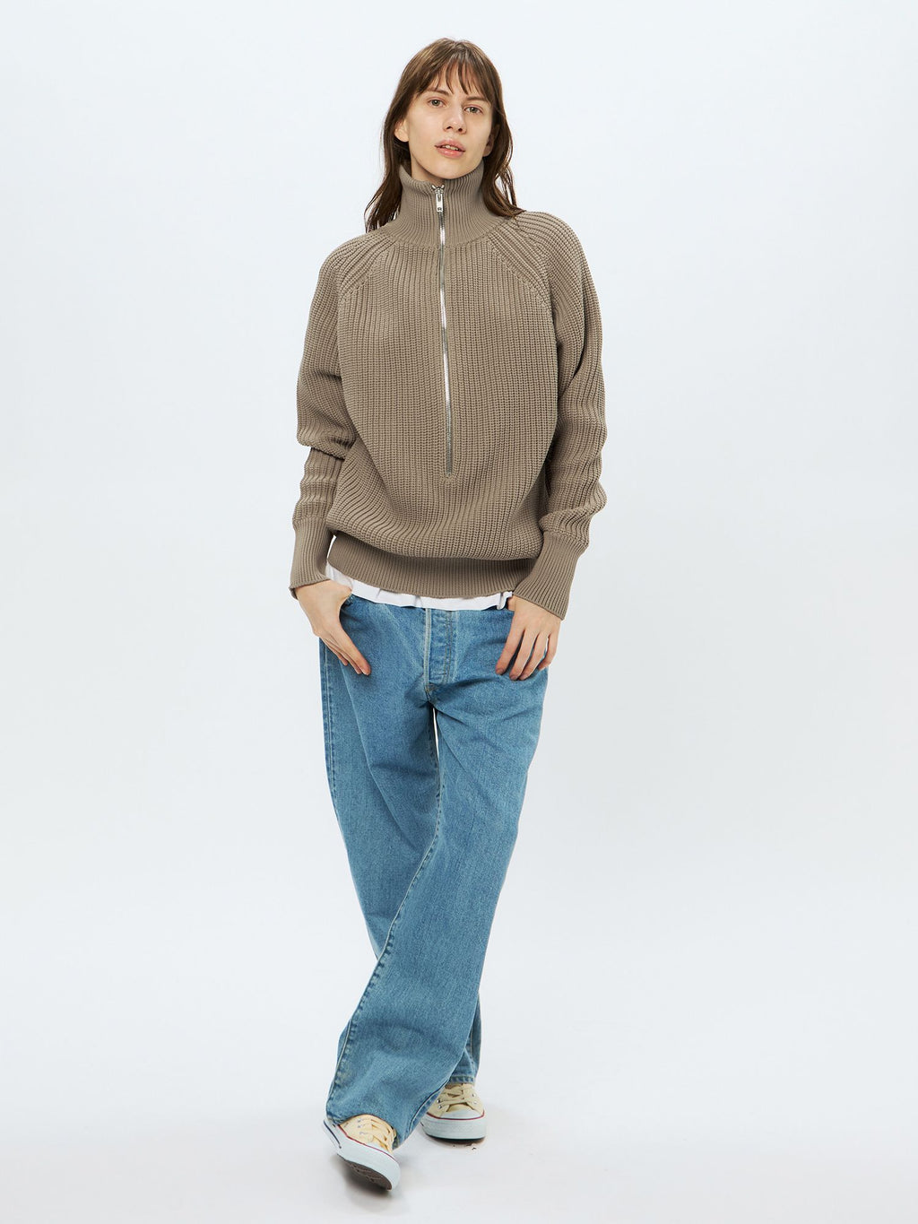 Karaminza/ Low Gauge Half Zip (Unisex)