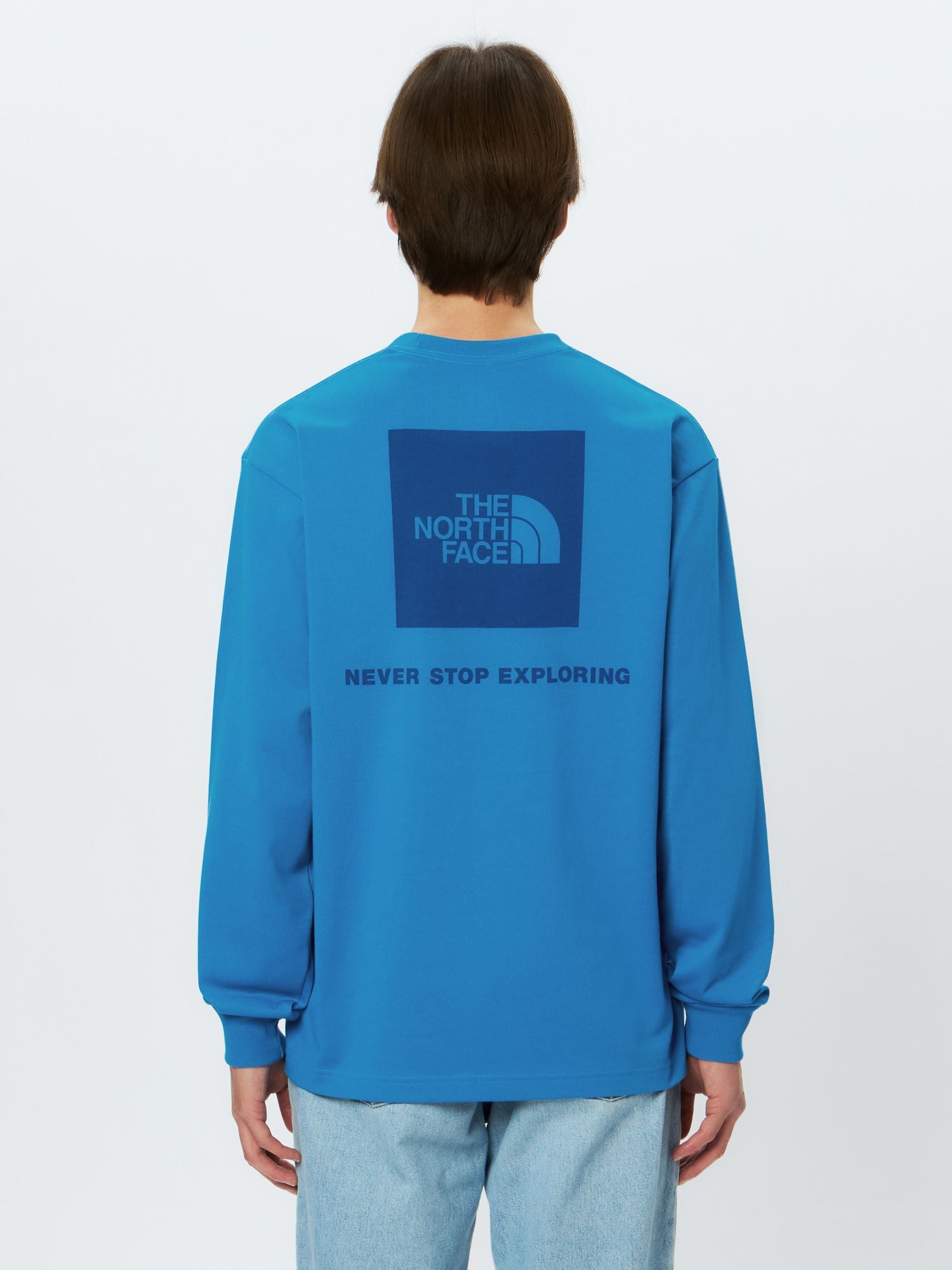 Long Sleeve Back Square Logo Tee (Men)