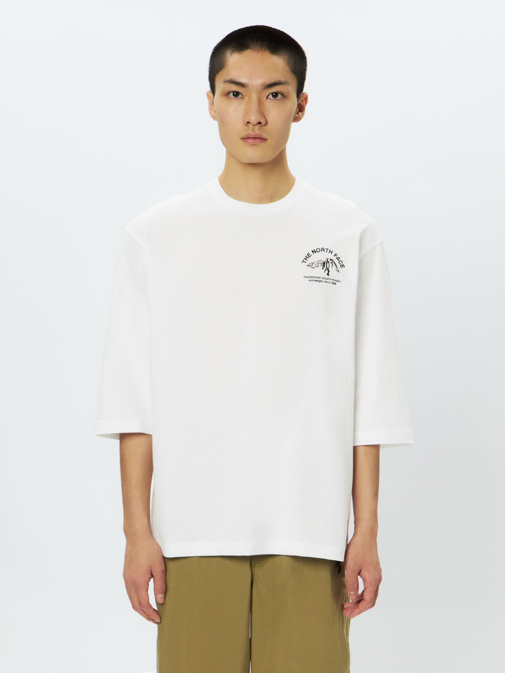 Quarter Sleeve One Point Logo Tee (Unisex)