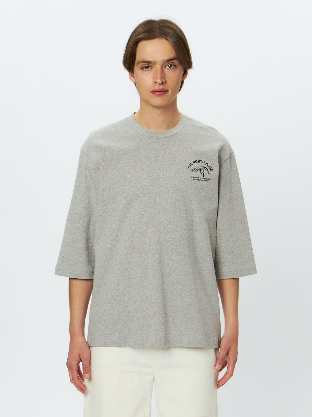 Quarter Sleeve One Point Logo Tee (Unisex)