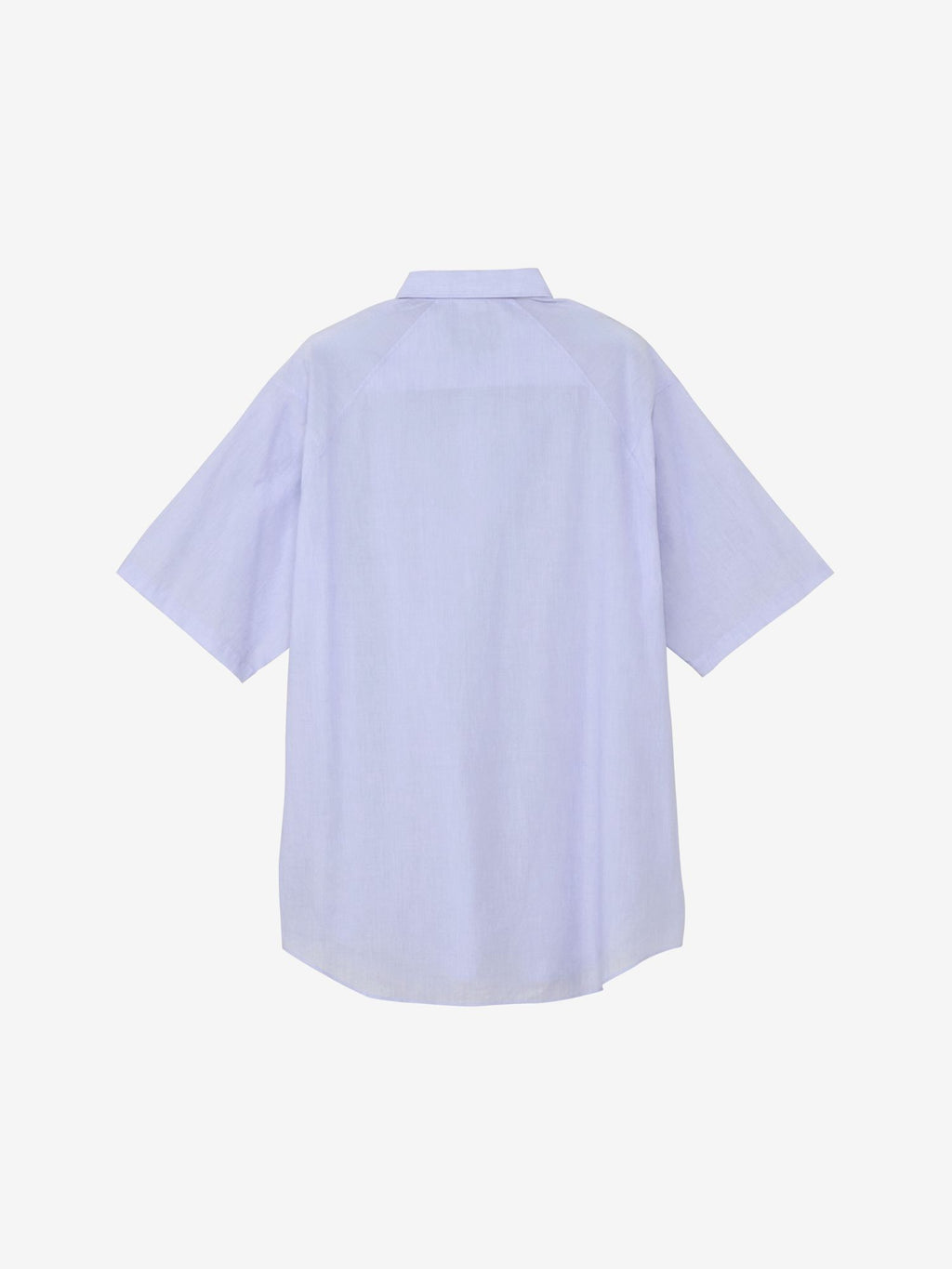 Fine Cotton Sheer Seersucker Striped Short Sleeve Shirt (Unisex)