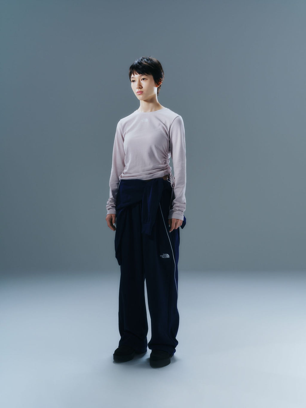 Shirring Long Sleeve Tee (Women's)