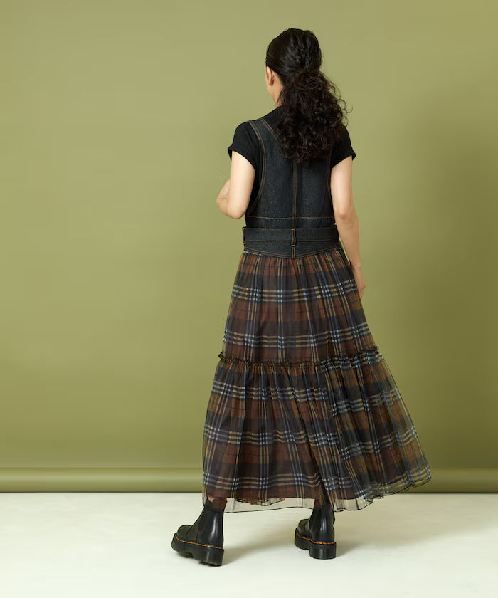 Tulle Docking Salopette Dress