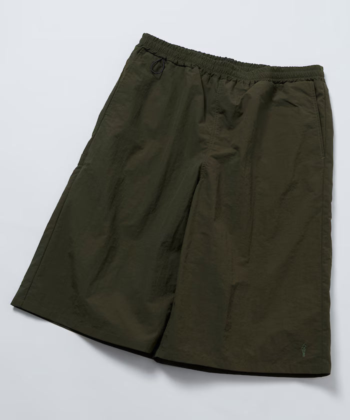 Nylon Sleek Water Length Baggy Shorts