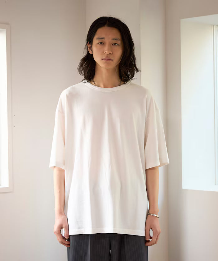 SUPER MERINO WOOL×INKEEP Crew Neck Short Sleeve T-Shirt